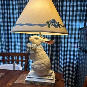 Vintage rabbit lamp